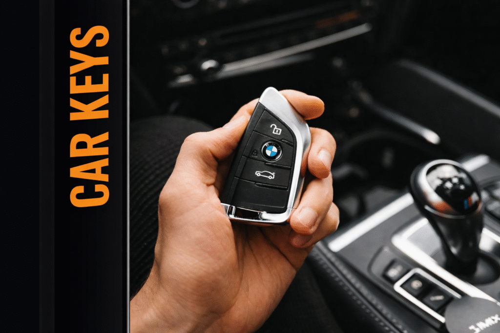 Car key replacement Adelaide mobile locksmith holding car key